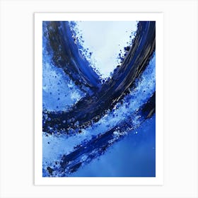 Abstract Blue Abstract Painting Art Print