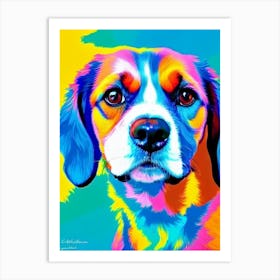 Cavalier King Charles Spaniel 3 Fauvist Style Dog Art Print