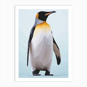 Emperor Penguin Robben Island Minimalist Illustration 2 Art Print