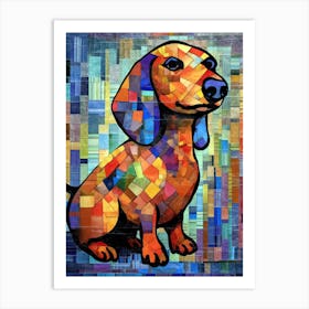 Dachshund dog print 5 Art Print