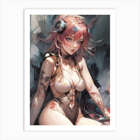 Sexy Anime Girl 4 Art Print