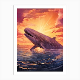 Strap Toothed Whale 2 Art Print