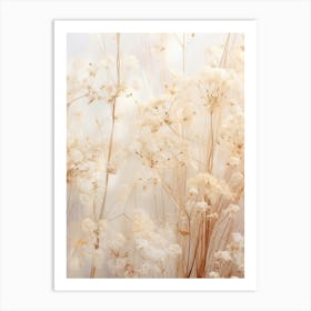 Boho Dried Flowers Babys Breath 3 Art Print