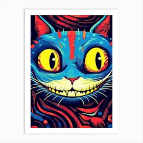 Alice In Wonderland Surreal Cheshire Cat Art Print