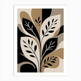 Abstract Leaves Canvas Print 3 Art Print