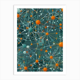 Abstract Network Art Print