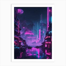 Futuristic City Art Print