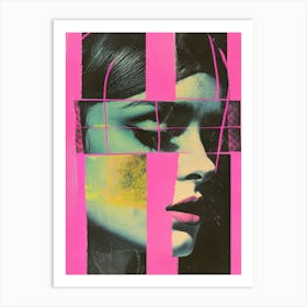 Woman In Pink Art Print