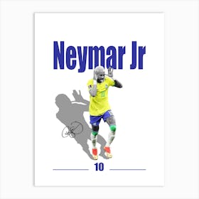 Neymar Minimalist Art Print