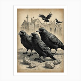 Ravens Art Print