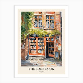 Bruges Book Nook Bookshop 1 Poster Art Print