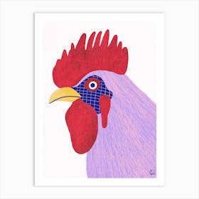 Culeca Hen With Purple Tones Art Print