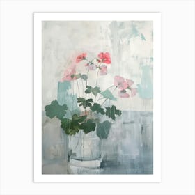 A World Of Flowers Geranium 3 Painting Art Print