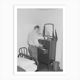 Workman At The Navy Shipyards, Bremerton, Washington, In His Room At The Fsa (Farm Security Administration Art Print