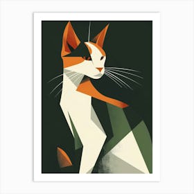 Abstract Cat 4 Art Print