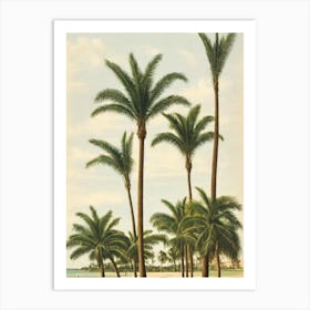 Four Mile Beach Australia Vintage Art Print