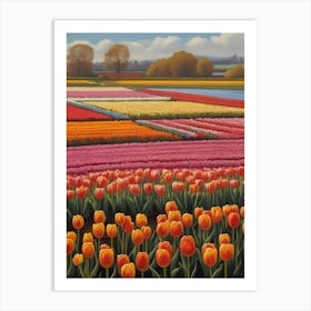 Iconic Tulips National Flower of Netherlands Art Print