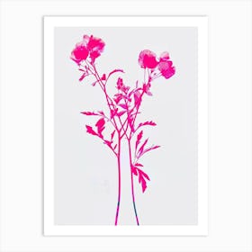 Hot Pink Statice 2 Art Print