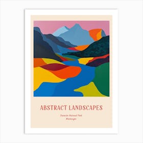 Colourful Abstract Durmitor National Park Montenegro 1 Poster Art Print