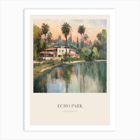 Echo Park Los Angeles United States 2 Vintage Cezanne Inspired Poster Art Print