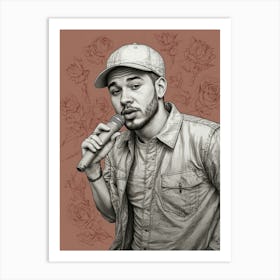 Chris Brown Art Print