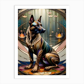 Dog Of The Lotus~Escape Clause ~Reimagined Art Print