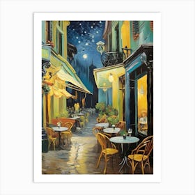 Cafe Terrace At Night Van Gogh Art Print Art Print