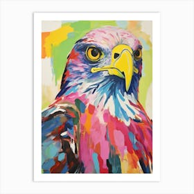 Colourful Bird Painting Hawk 2 Art Print