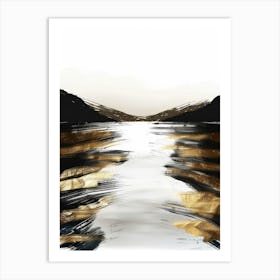 Gold And Black Canvas Print 6 Art Print