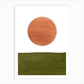 Minimalist landscape Art Print