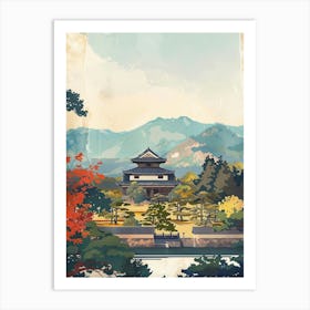 Horyu Ji Japan Mid Century Modernjpg Art Print