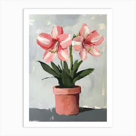 Pink Lilies Art Print