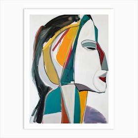 Abstract Portrait Of A Woman 2 Art Print