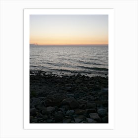 Sunset At The Beach Art Print