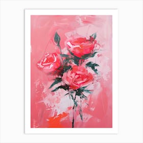 Pink Roses 7 Art Print