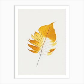 Marigold Leaf Abstract 2 Art Print