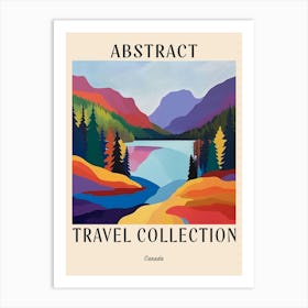 Abstract Travel Collection Poster Canada 3 Art Print