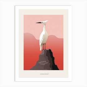 Minimalist Cormorant 4 Bird Poster Art Print