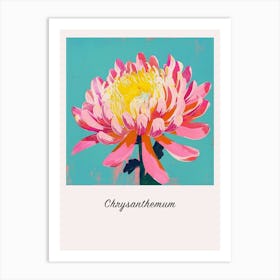 Chrysanthemum 1 Square Flower Illustration Poster Art Print