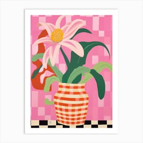 Lilies Flower Vase 2 Art Print