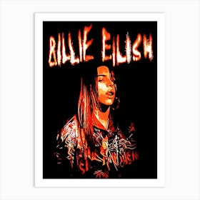 Billie Elish 1 Art Print