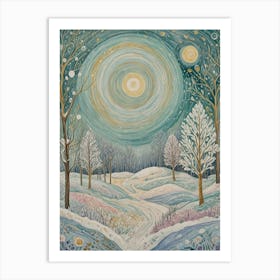 Whimsical Winter Wonderland Art Print