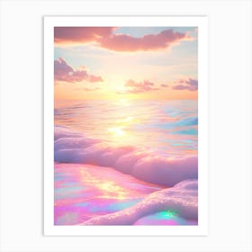 Beach Wallpaper Art Print