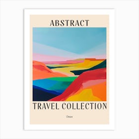 Abstract Travel Collection Poster Oman 2 Art Print