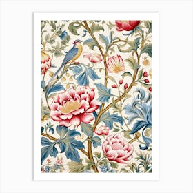 Floral Wallpaper 69 Art Print