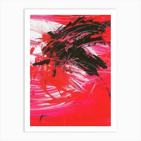 Abstract In Red And Black 2 Art Print