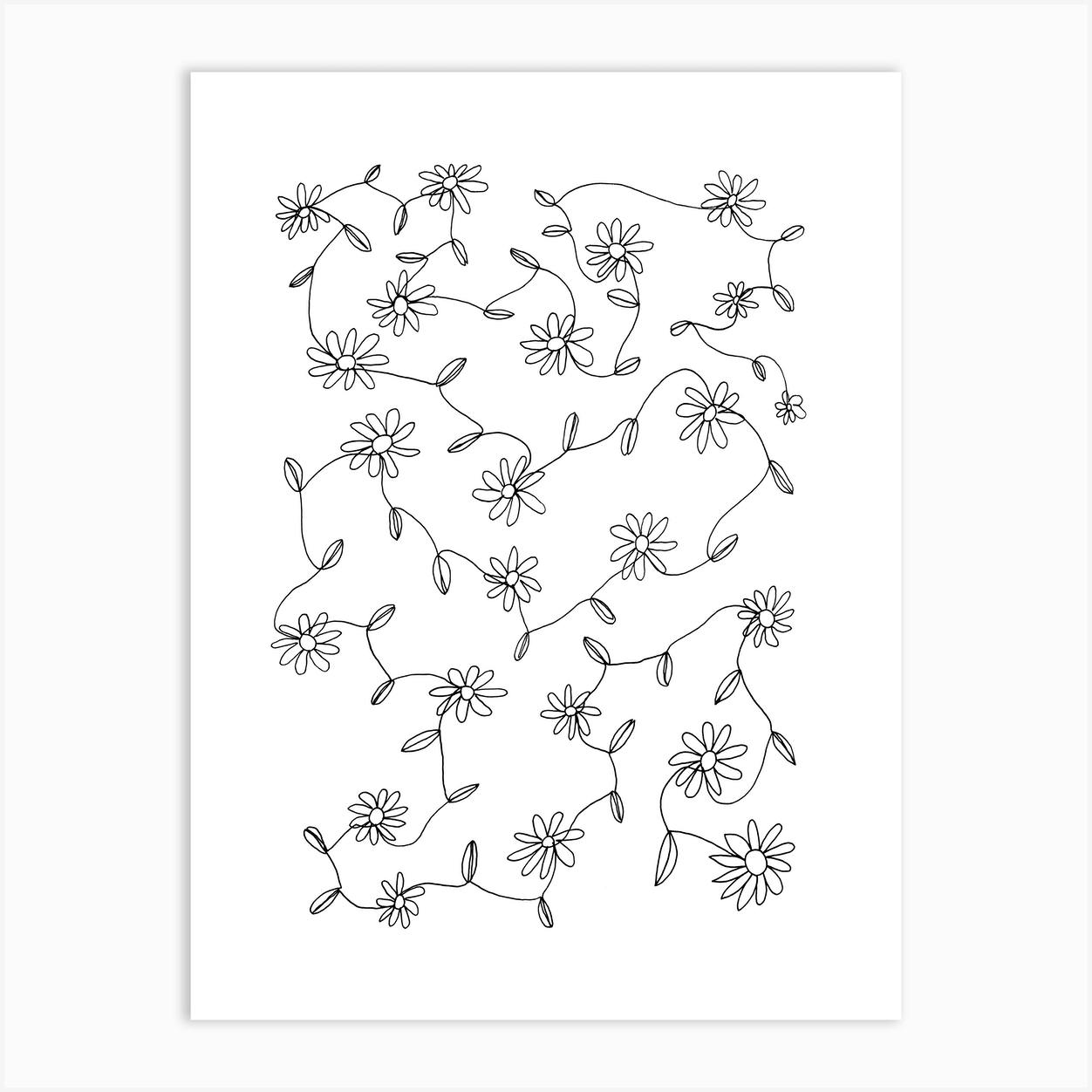 Daisy chains Photographic Print for Sale by drawnexplore  Redbubble
