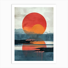 Sunset Boho Style Art Print