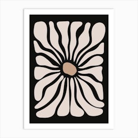 Wavy Abstract Flower Art Print
