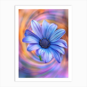 Flower In A Spiral Art Print